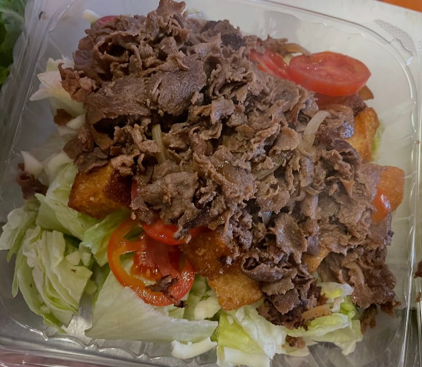 Cheesesteak Salad.