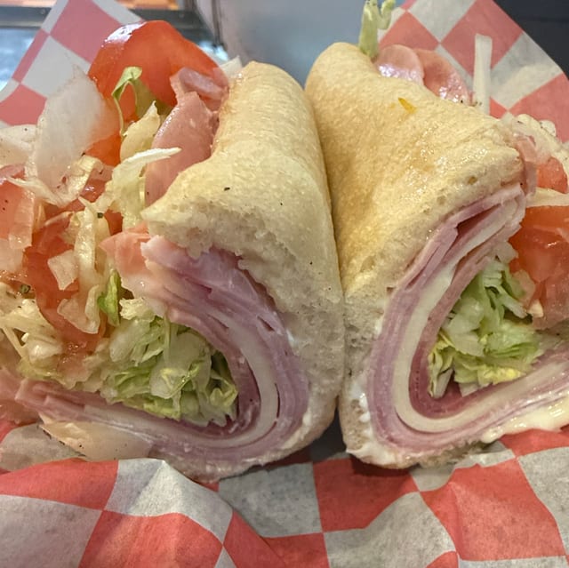 Ham, Cheese & Capicola Sub.
