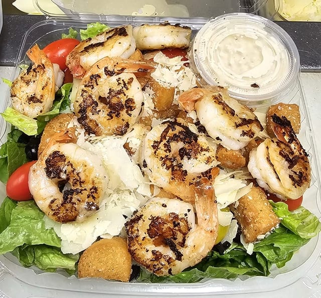 Shrimp Caesar Salad.