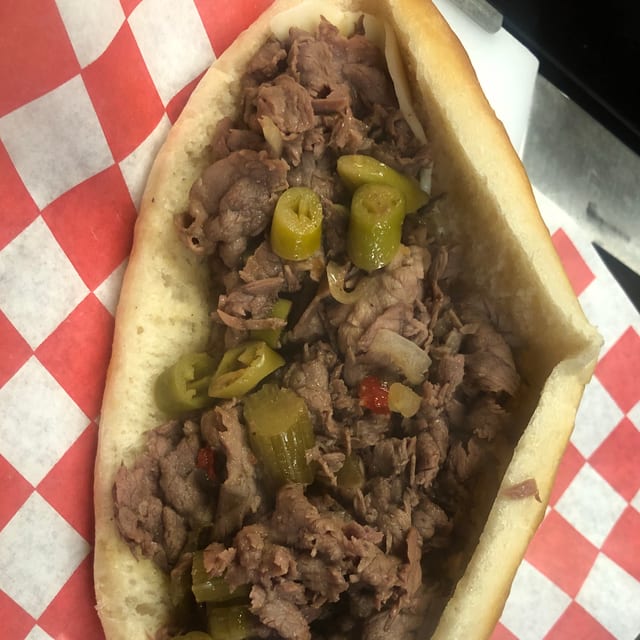 Italian Beef Sandwich.