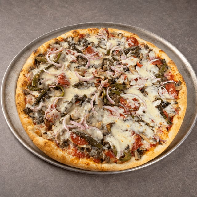 Pazzo Supreme Pizza.