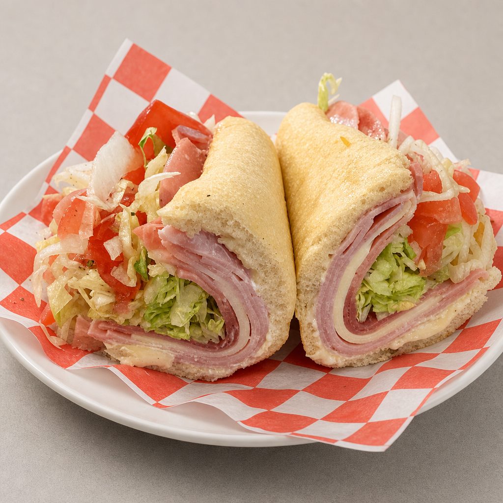 Ham, Cheese & Capicola Sub.