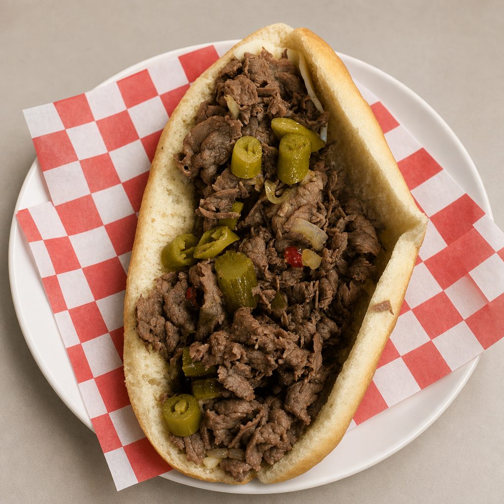 Italian Beef Sandwich.