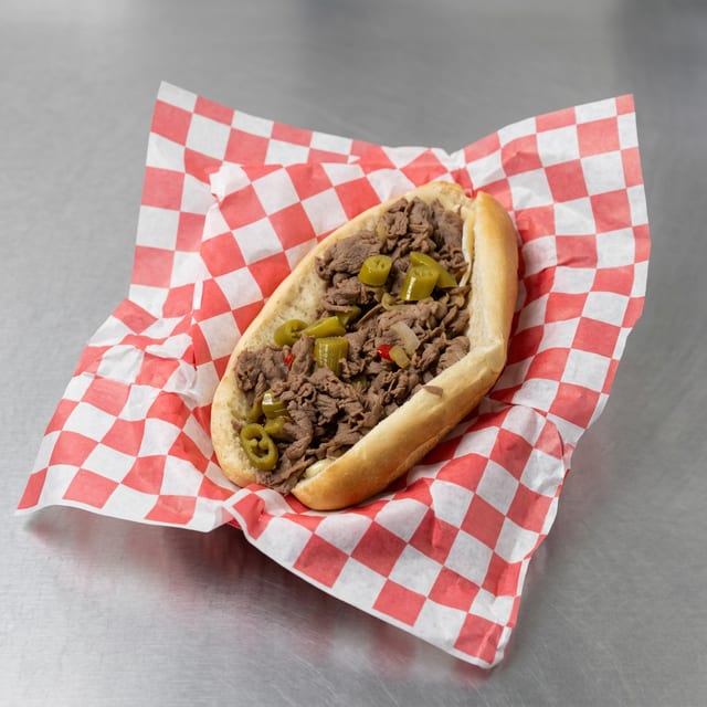 Italian Beef Sandwich.