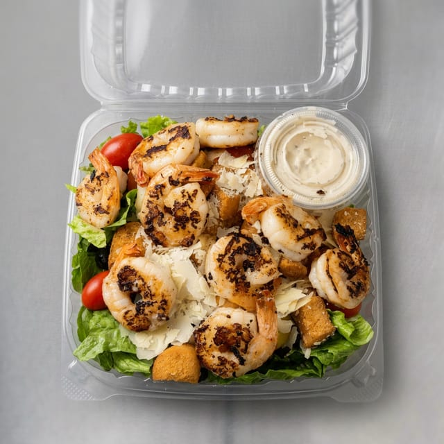 Shrimp Caesar Salad.